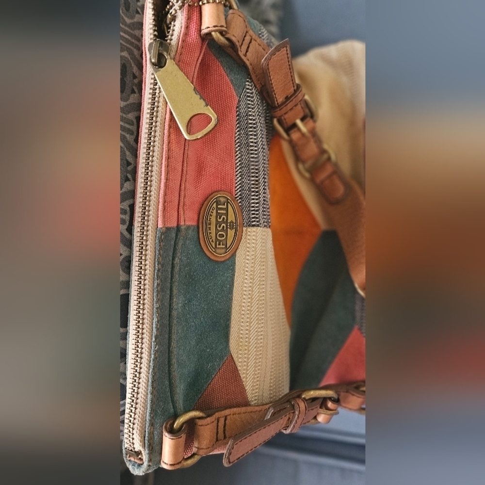 🌟 Women's Colorful Fossil Patchwork Boho Crossbody Bag🌟 - Picture 4 of 6